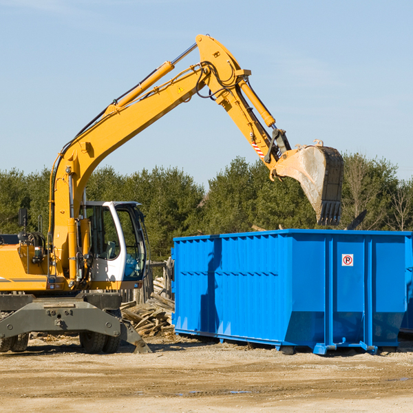 are there any restrictions on where a residential dumpster can be placed in Varney